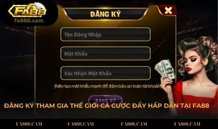 dang ky Đăng ký tham gia thế giới cá cược đầy hấp dẫn tại FA88